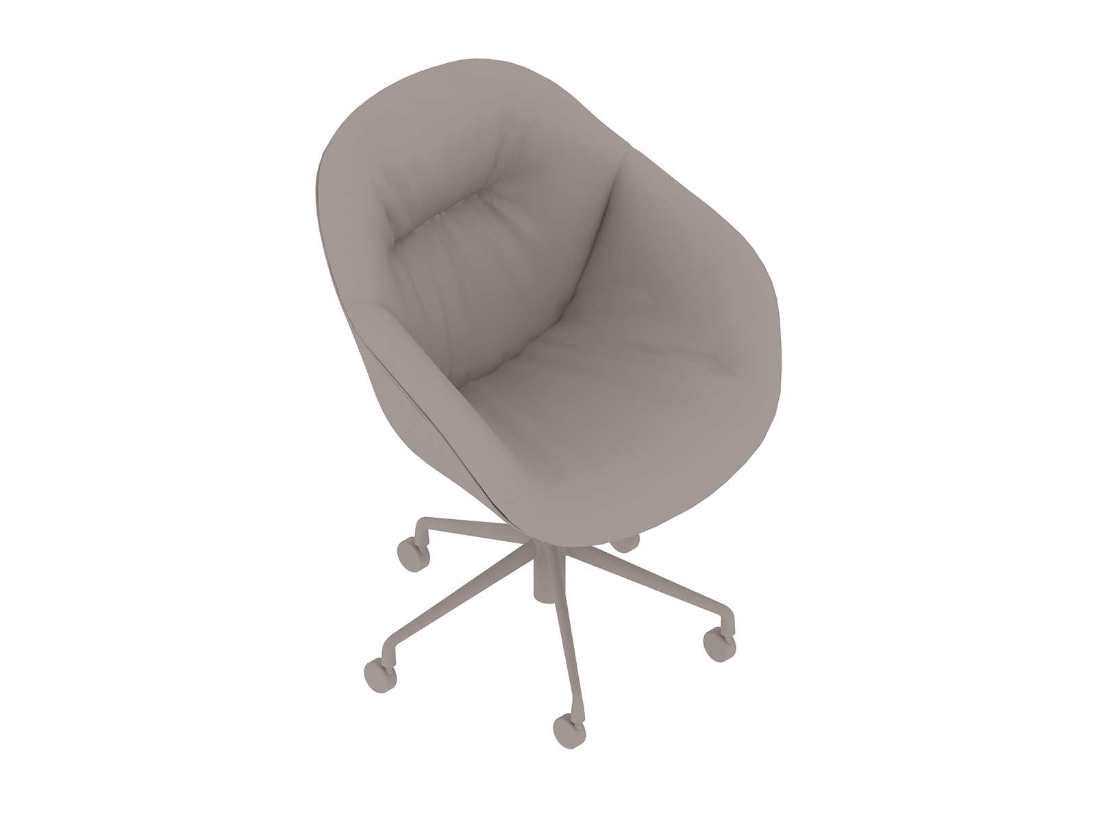 Una representación genérica - Silla About A, para oficina–Respaldo alto–Con brazos–Base de estrella de 5 puntas y ruedas giratorias–Con tapizado acolchonado (AAC153S)