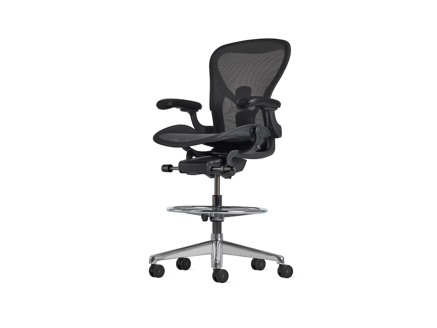 Una foto - Silla alta Aeron ESD, brazos fijos