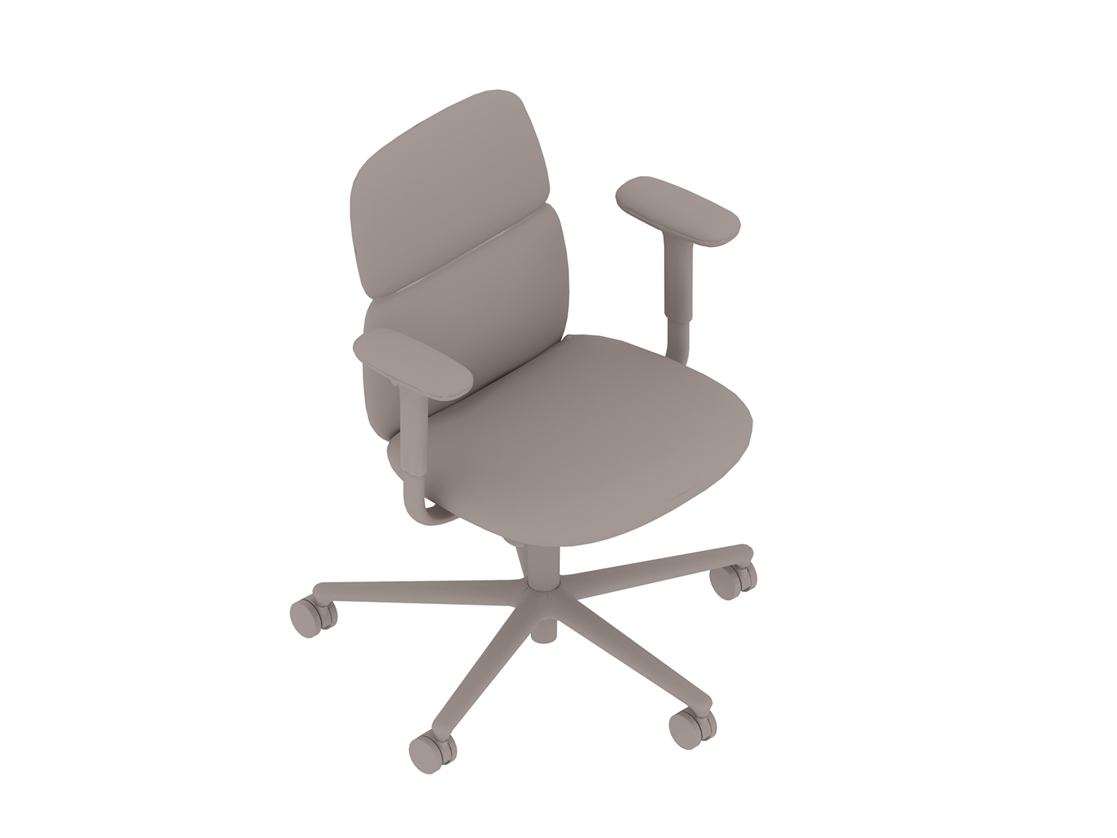 Una representación genérica - Silla Asari con respaldo medio y brazos con altura ajustable