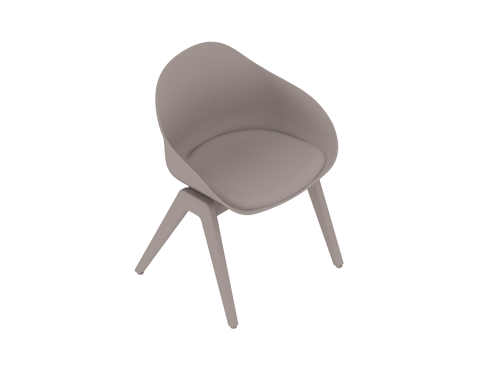 Una representación genérica - Silla de madera Ruby–Asiento acolchado tapizado