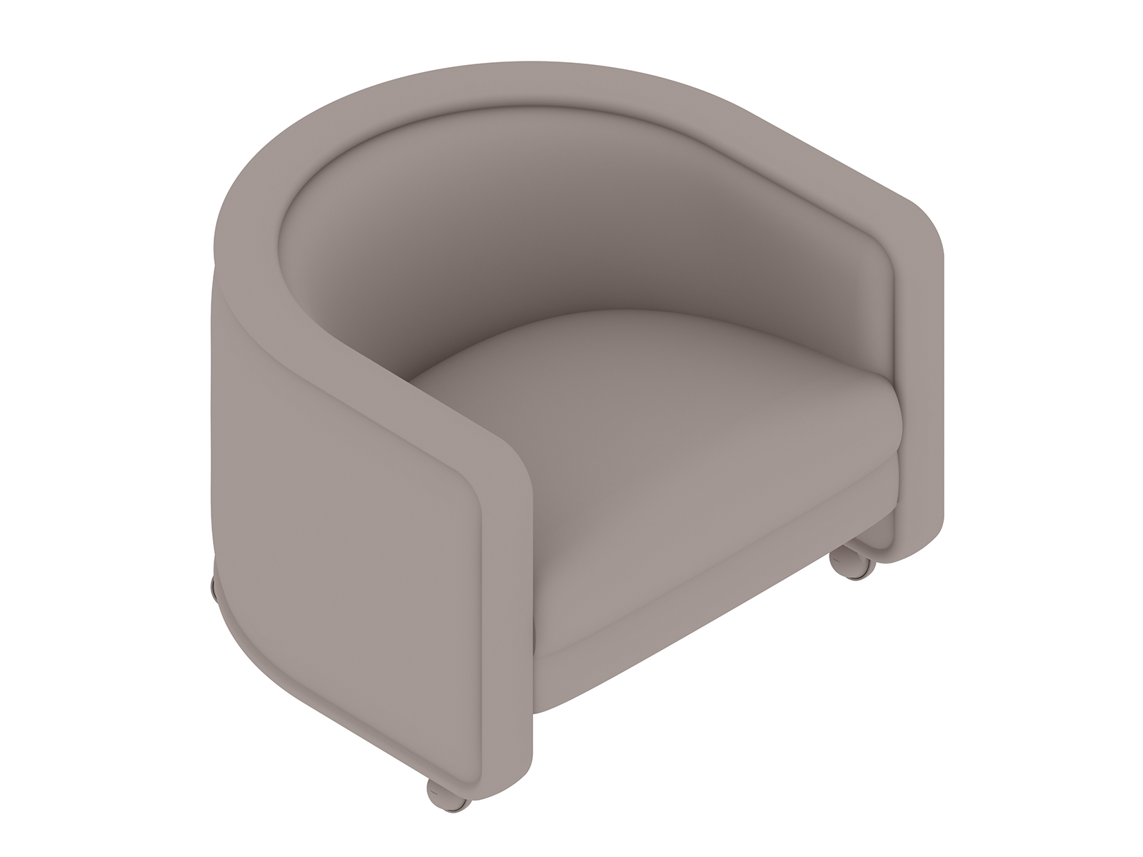 Una representación genérica - Silla U–con ruedas giratorias