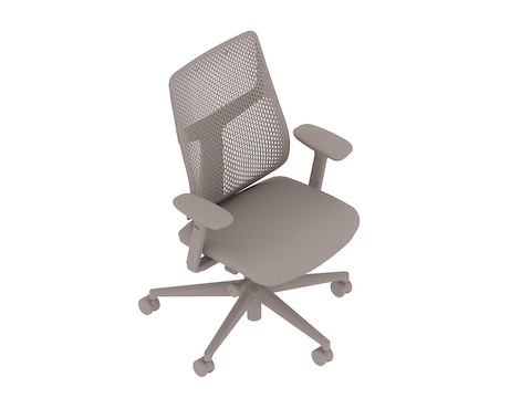 Una representación genérica - Silla Verus con respaldo de polímero y brazos con altura ajustable