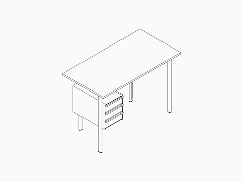 Dibujo en líneas - Escritorio Mode–con almacenamiento